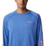 Men's Columbia PFG Terminal Tackle Heather Long Sleeve T-Shirt - Thumbnail 3 of 5