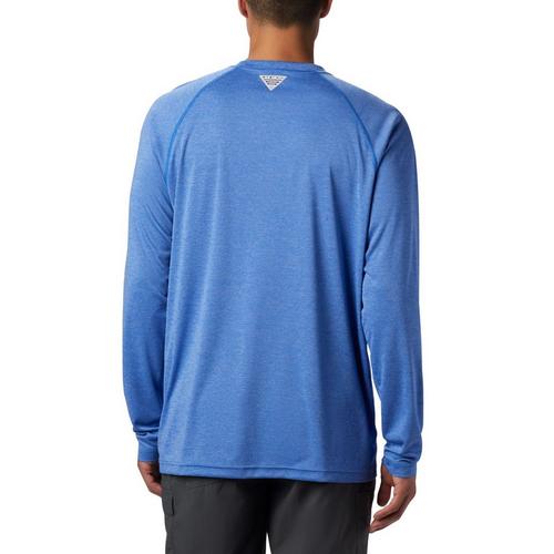Men's Columbia PFG Terminal Tackle Heather Long Sleeve T-Shirt - Primary Image