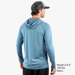 Men's Aftco Samurai Sun Protection Long Sleeve Hooded T-Shirt - Thumbnail 3 of 3