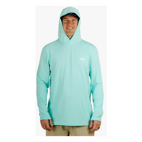 Men's Aftco Air-O Mesh Long Sleeve Hooded T-Shirt - Primary Image