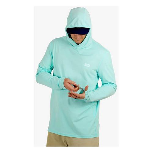 Men's Aftco Air-O Mesh Long Sleeve Hooded T-Shirt - Primary Image