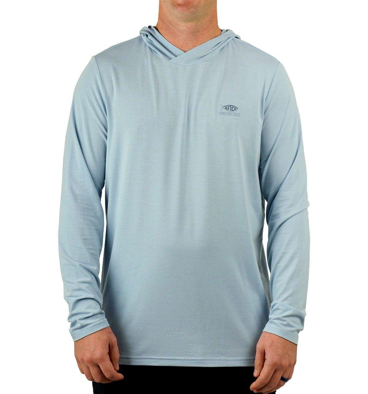 Men's Aftco Ocean Bound UPF Long Sleeve Hooded T-Shirt - Aftco