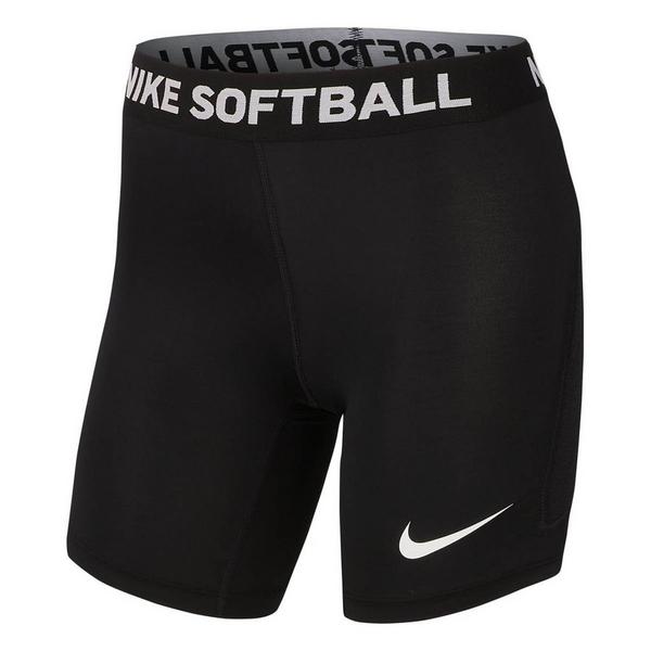 Girls' Nike Dri-FIT Slider Softball Compression Shorts Youth XSmall Black