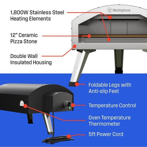 Westinghouse Electric Indoor/Outdoor Pizza Oven