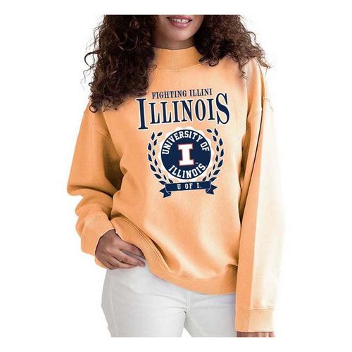 Chicka-D Women's Illinois Fighting Illini Ivy League Crew - Primary Image