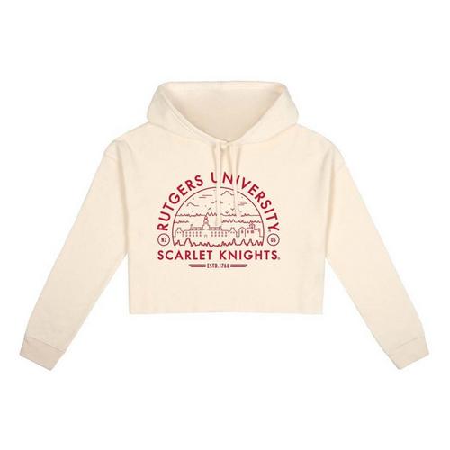 USCAPE Women's Rutgers Scarlet Knights Voyager Crop Hoodie - Primary Image