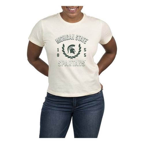 USCAPE Women's Michigan State Spartans Academy High Waisted T-Shirt - Primary Image