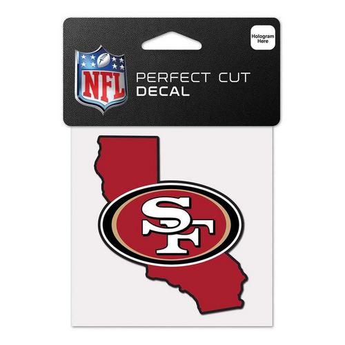 Wincraft San Francisco 49ers 4"x4" Perfect Cut Decal - Primary Image