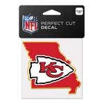 Wincraft Kansas City Chiefs 4"x4" Perfect Cut Decal - Thumbnail 1 of 2