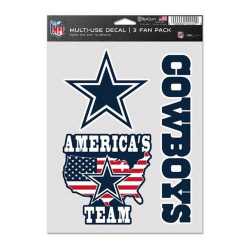 Wincraft Dallas Cowboys Multi-Use 3pk Decal - Primary Image