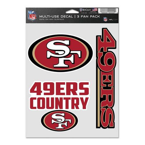 Wincraft San Francisco 49ers Fan Decal - Primary Image