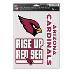 Wincraft Arizona Cardinals 3pk Multi Use Decal - Thumbnail 1 of 2