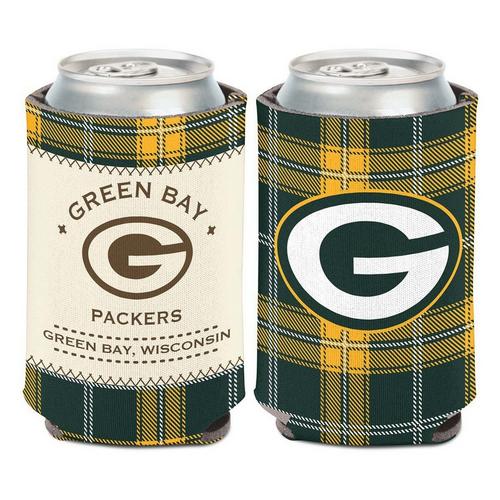 Wincraft Green Bay Packers Plaid Patch Can Cooler - Primary Image