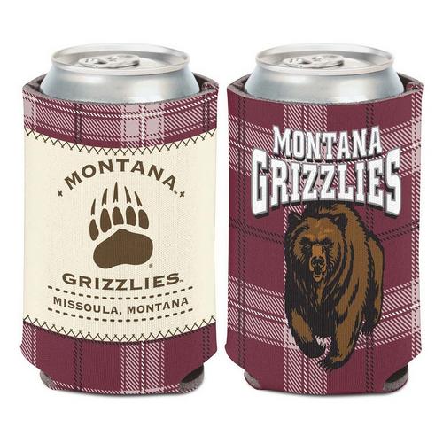 Wincraft Montana Grizzlies Plaid Patch Can Cooler - Primary Image
