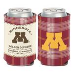 Wincraft Minnesota Golden Gophers Plaid Patch Can Cooler - Thumbnail 1 of 2