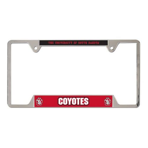 Wincraft South Dakota Coyotes Metal License Plate Frame - Primary Image