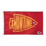 Wincraft Kansas City Chiefs "Showtime" 3'x5' Deluxe Flag - Thumbnail 1 of 3