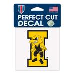 Wincraft Iowa Hawkeyes 4"x4" Wrestling Decal - Thumbnail 1 of 2
