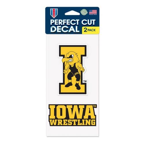 Wincraft Iowa Hawkeyes Wrestling Perfect Cut Decal - Primary Image