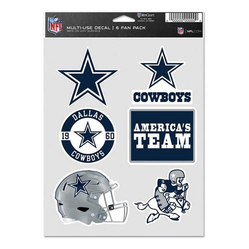 Wincraft Dallas Cowboys Multifan 6pk Decal - Primary Image