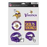 Wincraft Minnesota Vikings Multifan 6pk Decal - Thumbnail 1 of 2