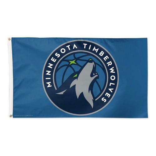 Wincraft Minnesota Timberwolves Blue 3'x5' Deluxe Flag - Primary Image
