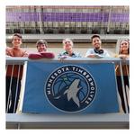 Wincraft Minnesota Timberwolves Blue 3'x5' Deluxe Flag - Thumbnail 2 of 3