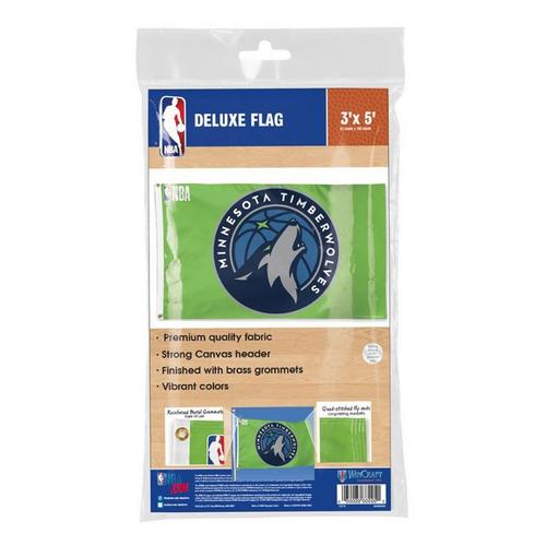 Wincraft Minnesota Timberwolves Blue 3'x5' Deluxe Flag - Primary Image