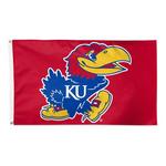 Wincraft Kansas Jayhawks Deluxe 3'x5' Flag - Thumbnail 1 of 2