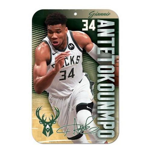 Wincraft Milwaukee Bucks Giannis Antetokounmpo Plastic Sign - Primary Image
