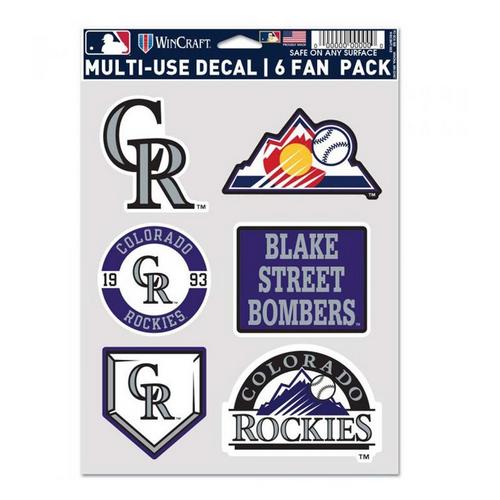 Wincraft Colorado Rockies 6pk. Multiuse Decals - Primary Image