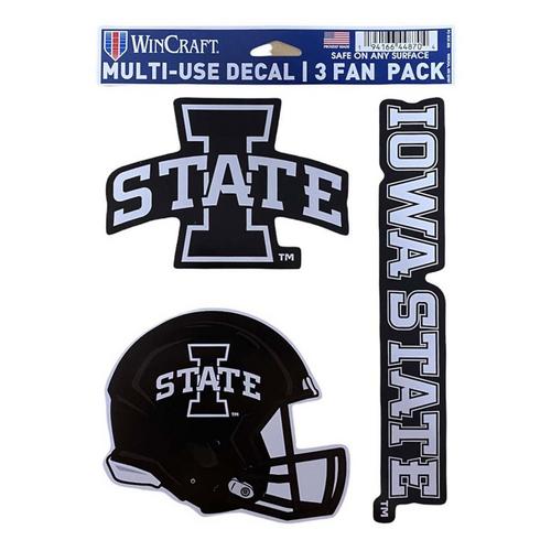 Wincraft Iowa State Cyclones 3pk Decals - Primary Image