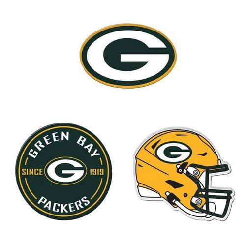 Wincraft Green Bay Packers 3pk Magnets - Primary Image