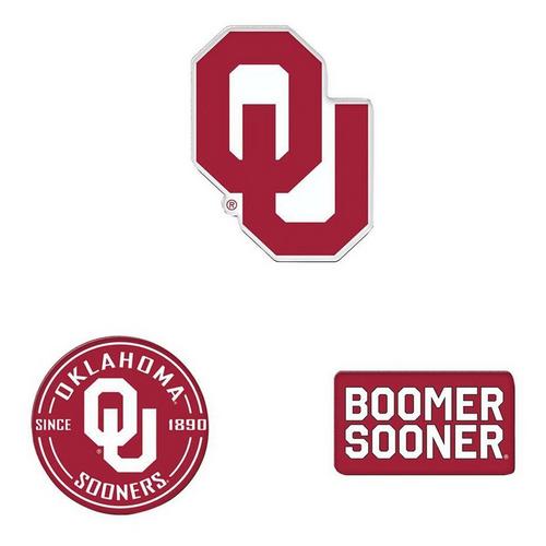 Wincraft Oklahoma Sooners 3pk Magnets - Primary Image