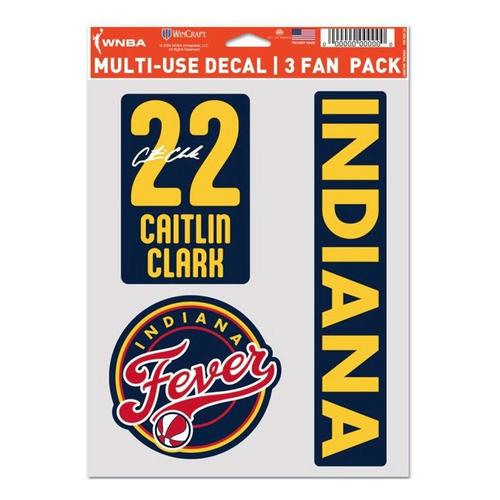 Wincraft Indiana Fever Caitlin Clark 3pk Decals - Primary Image