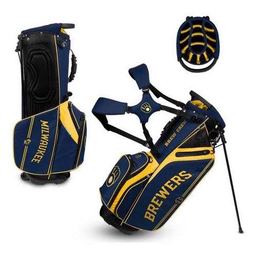 Team Effort Milwaukee Brewers Caddie Carry Hybrid Golf Bag - Primary Image