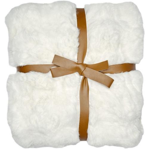 Northpoint Trading Solid Bubble Faux Fur Throw - Primary Image