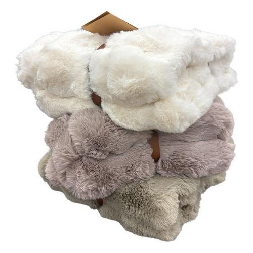 Northpoint Trading Solid Bubble Faux Fur Throw - Primary Image