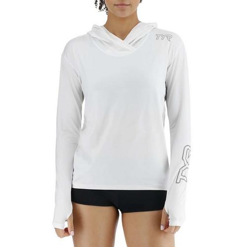 Women's TYR Sun Defense Vented Hooded Shirt Swim Cover Up - Primary Image