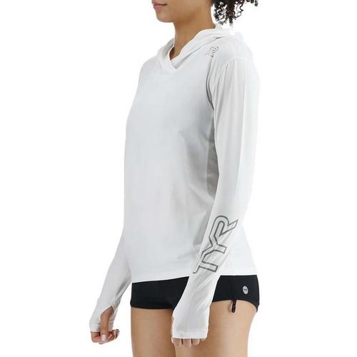 Women's TYR Sun Defense Vented Hooded Shirt Swim Cover Up - Primary Image