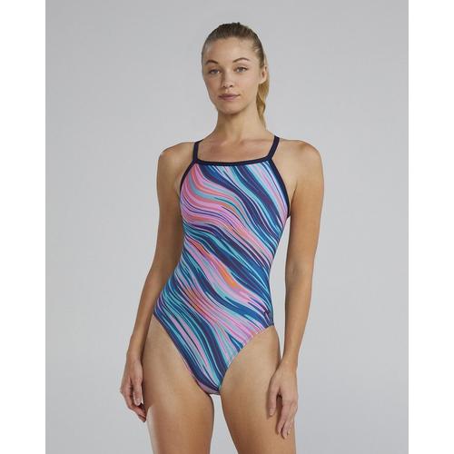 Women's TYR Durafast Elite Diamondfit Riptidal One Piece Swimsuit - Primary Image