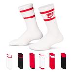 Kids' Nike Everyday Cushioned 6 Pack Crew Socks - Thumbnail 1 of 5