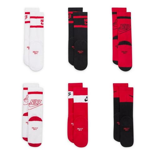 Kids' Nike Everyday Cushioned 6 Pack Crew Socks - Primary Image