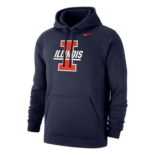 Illinois Fighting Illini Nike Hoodie Medium Navy