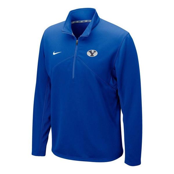 Nike BYU Cougars DriFit Training Long Sleeve 1/4 Zip