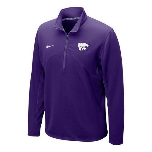 Nike Kansas State Wildcats DriFit Training Long Sleeve 1/4 Zip - Primary Image