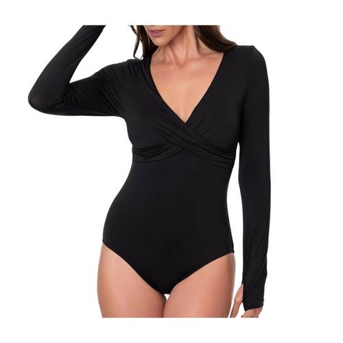 Women's Jantzen Kim Rashguard One Piece Swimsuit - Primary Image