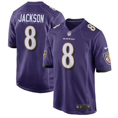 Nike Baltimore Ravens Lamar Jackson #8 Game Jersey - Primary Image
