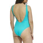 Women's damsel Low Back Fancy Rib One Piece Swimsuit - Thumbnail 3 of 3