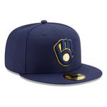 New Era Milwaukee Brewers Authentic Collection On Field 59Fifty Fitted Hat - Thumbnail 3 of 13